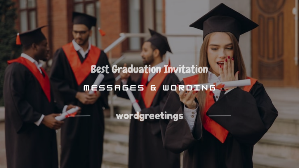 graduation invitation message