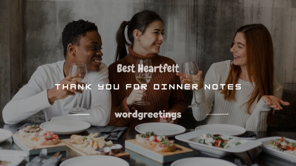 thank you for dinner note